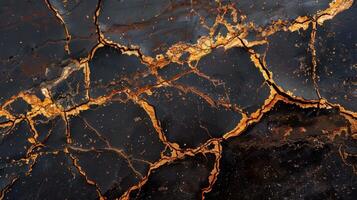 Thin cracks run through the surface like lightning strikes showcasing the fragility and deteriorating state of the copper photo