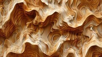 Wavy and sinuous bark with undulating lines and curves resembling a flowing river etched onto the trees exterior photo