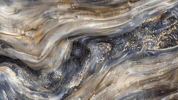 Smooth and polished by the relentless tides this driftwood has a sleek and glossy texture that belies its rough beginnings photo