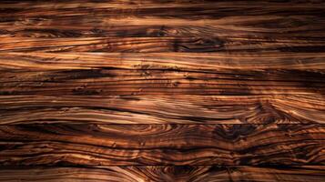 A seamless and flawless surface with a glossy sheen that brings out the rich warm tones of the wood and highlights the intricate patterns of the grain photo