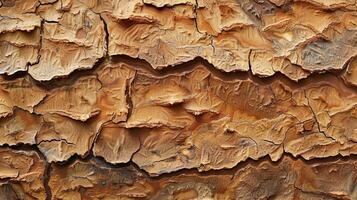 The co sandpaper bears a striking resemblance to tree bark with its rough and porous surface featuring deep ridges and grooves photo