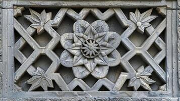 The intricate patterns and designs created by the masons showcase their craftsmanship and attention to detail photo