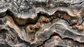 Deep crevices and grooves etched into the gnarled roots giving them a weathered and ancient appearance photo