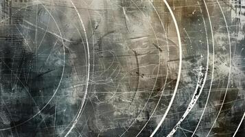 Textured Lines Swirls and lines overlap and intersect in this scratched plastic texture creating a dynamic and intricate pattern photo