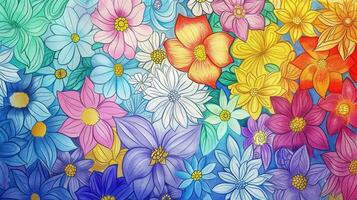 An advertit for a mindfulness coloring book with a tagline such as Color your way to relaxation and clarity photo