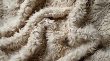 Fuzzy and uneven The surface of this wool texture appears to be uneven and slightly irregular with a fuzzy appearance that adds to its cozy and warm feel photo