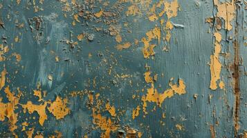 A weathered and scratched metallic paint texture with an aged and worn appearance photo