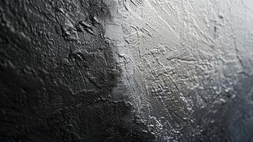 A closeup of metallic paint with a subtle gradient transitioning from a deep black to a gleaming silver photo