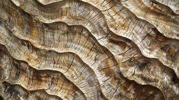 Wavy lines and crosshatched marks come together to form an abstract bark pattern evoking a sense of movement and flow within the trees trunk photo
