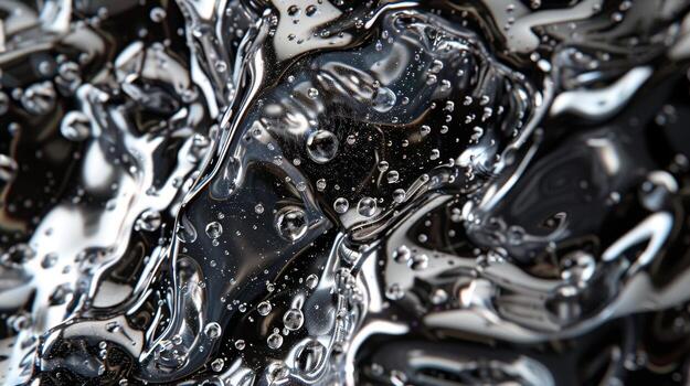 Tiny bubbles and air pockets are ped beneath the smooth surface of this shiny plastic adding a sense of depth and movement to its otherwise solid appearance. The light captures an photo