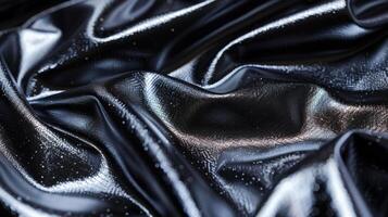 Despite its plastic material this shiny surface has a deceivingly soft and velvety touch. Its glossy and reflective qualities give it a highend appearance while the slightly plush textur photo