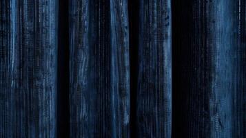 Subtle Striations While the overall appearance is a deep midnight blue a closer look reveals subtle vertical striations in the velvet fabric that give the curtain a unique texture an photo