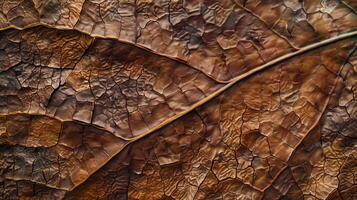 Smooth and waxy patches broken up by rough uneven ridges giving the cled leaf a unique texture under the fingertips photo