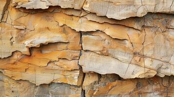 Crumbling Edges The edges of the sandstone are worn away and crumbling revealing the delicate layers underneath and adding a sense of vulnerability to its rugged exterior photo
