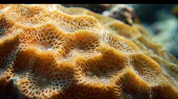 Upon touch the surface of the sponge coral feels slightly bumpy like a natural exfoliant with subtle variations in texture and density photo