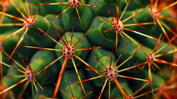 A closeup of several cactus spines intertwined forming a weblike pattern with a ly feel photo