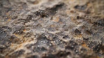The speckled texture is uneven with some areas appearing smooth and slightly raised while others are rough and pitted photo