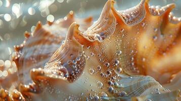 As light hits the seashell at different angles the texture seems to shift and glisten showcasing its natural yet captivating beauty photo