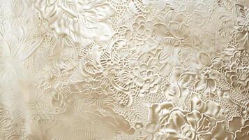 The sixth image presents a delicate and elegant embossed metal texture with a pattern resembling lace or filigree. The intricate details and delicate lines give the metal a sense o photo