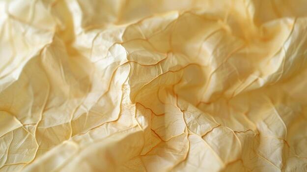 A closeup of a crinkled paper bag reveals a web of tiny intersecting lines that form a delicate yet sy texture photo