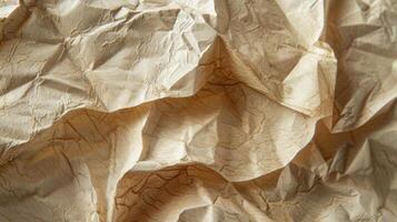 The paper bags texture is a tactile delight with its uneven surface inviting one to run their hands over its crinkled folds and feel its unique texture photo