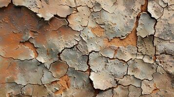 The texture image of this porous clay showcases its porous nature with the tiny openings and imperfections creating a rugged and worn appearance. The cracked and weathered surface suggest photo