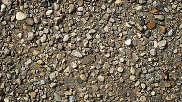 Tiny pebbles in shades of brown and cream are tightly embedded in the ground creating a sy and secure path to explore photo