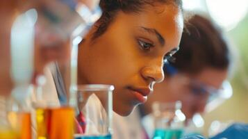 Softedged forms of students experimenting with different mediums photo