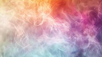 Hazy colors and shapes merging together creating an ethereal atmosphere photo