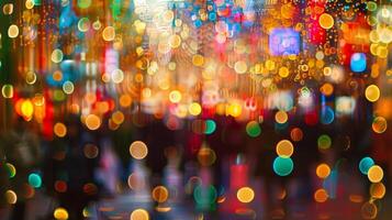 The blur of movement and lights creates a sense of euphoria and chaos all at once photo