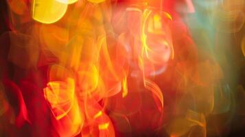 Defocused patterns of light and color reflecting the dynamic energy of the workshop photo