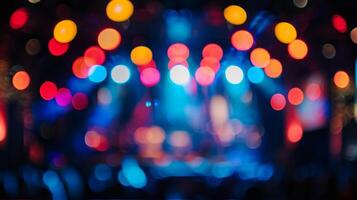The defocused stage becomes a canvas for artistic expression photo