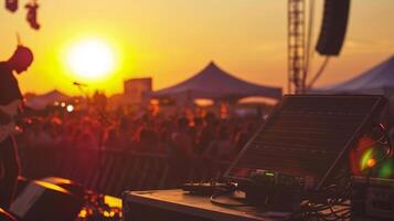 Concertgoers can enjoy their favorite bands while also contributing to a more environmentally friendly event thanks to the solarpowered stages photo