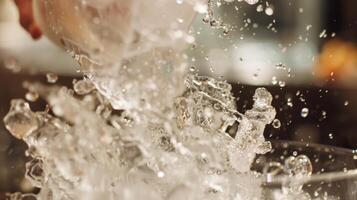 The sound of blenders and ice being crushed in the background adding to the exciting atmosphere photo