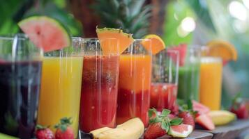 A taste of the tropics in every glass at our lively juice bar photo