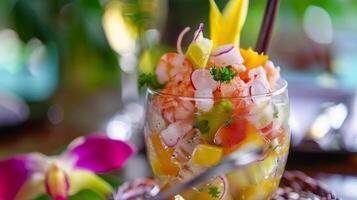 Our menu features a mix of local and international flavors all infused with a unique tropical twist to give your taste buds a vacation of their own photo