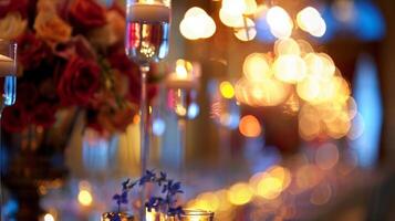 A sea of vibrant colors and ornate patterns blurred in the distance setting the stage for a dazzling Venetian ballroom affair. photo