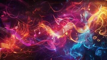 A striking visual representation of sound showcasing the harmonious and rhythmic movements of a popular tune photo