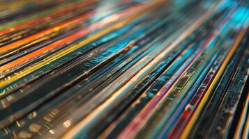 Each record sleeve is a masterpiece meticulously crafted to represent the music within and stand out on store shelves photo