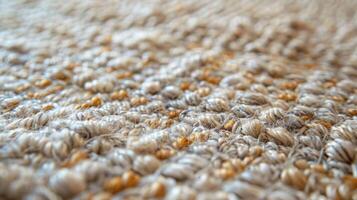 The carpets are made from natural fibers such as wool or hemp rather than synthetic materials that release harmful chemicals into the air photo