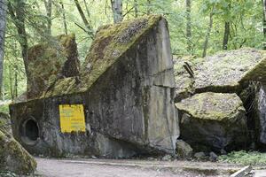 Ketrzyn, Gierloz, Poland - May 11th 2024 - Ruins of a bunker in Wolf's Liar photo