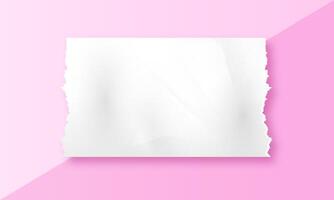 Torn paper style frame design background photo