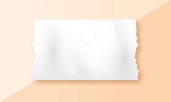 Torn paper style frame design background photo