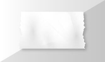 Torn paper style frame design background photo