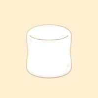 Marshmallow cartoon . Marshmallow on white background. Marshmallow icon. vector