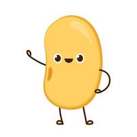 Soybean . Soybean character design. vector