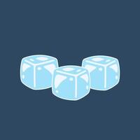 Ice cubes cartoon . Ice cubes . vector