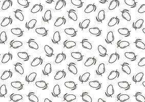 Mango pattern wallpaper. Mango sign. vector