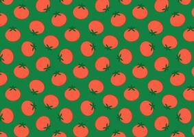 Tomato pattern wallpaper. Tomato . Tomato on green background. vector