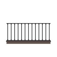 Balcony cartoon . Railing . Fence . vector